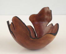 Natural edge wooden bowl 