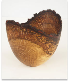 turned natural edge bowl 