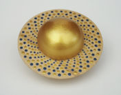 turned, and painted wooden planet-box