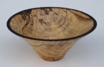 turned bowl with scorched rim