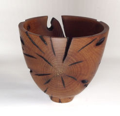 Turned Myrtle wood bowl